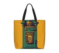 HJBNW Sac fourre-tout pour femme avec motif floral et lunettes de soleil, sac à bandoulière avec fermeture éclair, grande capacité, sac d'épicerie réutilisable, Boîte de communication pour cartes
