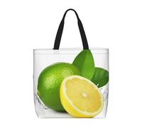 HJBNW Sac fourre-tout pour femme, sac à bandoulière motif phénix de feu et d'eau, sac à main avec fermeture éclair, grande capacité, sac d'épicerie réutilisable, Citron, Taille unique