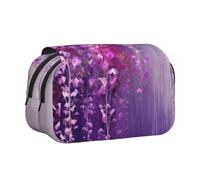 HJBNW Trousse à crayons abstraite violette pleurante avec emplacements multiples - Grande capacité - Trousse de maquillage portable pour homme et femme