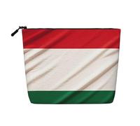 HJBNW Trousse de maquillage de voyage pour femme - Grande capacité - Étanche - Portable - Drapeau de l'Italie - Trousse de maquillage avec fermeture éclair - Organisateur de maquillage esthétique pour