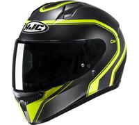 HJC C10 Elie Casque, noir-jaune, taille M pour homme