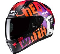 HJC C10 Fop Casque, Multicolores, Taille XXS (52/53)