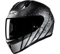 HJC C10 Haven Casque, Noir/Argent, Taille L (58/59)