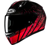HJC C10 Haven Casque, noir/rouge, Taille L (58/59)