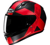 HJC C10 Tez Casque, noir-rouge, taille XL pour homme