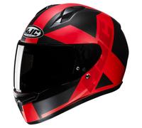 HJC C10 Tez Casque, Rouge/Noir, Taille XXS (52/53)