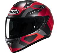 HJC C10 Tins Casque, noir/rouge, Taille S (55/56)