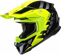 HJC C50 Mirage Casque de motocross, noir-gris-jaune, taille M pour homme