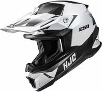HJC C50 Slide Casque de motocross, Noir/Blanc/Gris, Taille XXL (63/64)