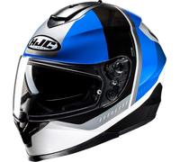 HJC C70N Alia Casque, Blanc/Noir/Bleu, Taille XXL (63/64)