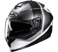 HJC C70N Alia Casque, Blanc/Noir/Gris, Taille M (57/58)