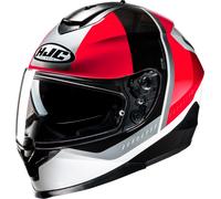 HJC C70N Alia Casque, Blanc/Noir/Rouge, Taille XS (53/54)
