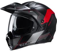 HJC C80 Rox casque, Noir mat/rouge, Taille S (55/56)