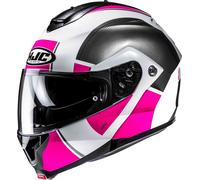 HJC C91N Jyn Casque, noir/blanc/rose, Taille XS (54/55)