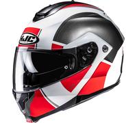 HJC C91N Jyn Casque, Noir/Blanc/Rouge, Taille XXL (62/63)