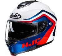 HJC C91N Nepos Casque, blanc-rouge-bleu, taille M pour homme