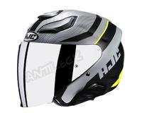 HJC CASQUE JET F31 NABY MAT AVEC VISIÈRE MIROIR IRIDIUM - XL - F31 - NABY MC3HSF VMI