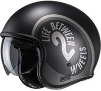 HJC V30 Harvey MC5SF Casque Jet Noir/Gris clair XL unisex