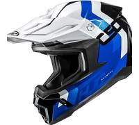 HJC, Casque Moto Cross C50 PRIMAL Blue White Black MC2, M