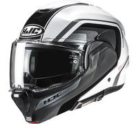HJC Casque moto modulable F100 REFF MC1 – Noir/Blanc – Taille L