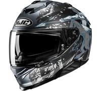 HJC i71 Taurus Casque, noir-gris-bleu, taille S pour homme