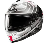 HJC i71 Viz Casque, gris-blanc-rouge, taille M pour homme
