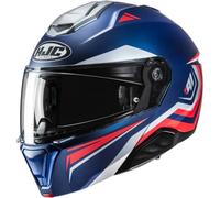HJC i91 Tricus Casque, blanc-rouge-bleu, taille L pour homme