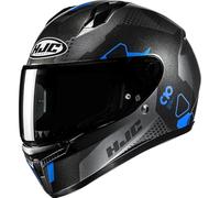 HJC C10 Aspa Casque, noir-gris-bleu, taille L pour homme
