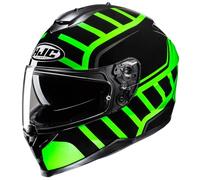 casque hjc c70n holt - noir / fluorescent (mc4h) M