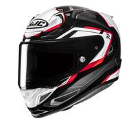 HJC, Casque Moto Intégral RPHA 12 BRELS Noir Blanc Rouge MC1