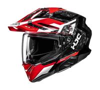 HJC Casque moto intégral RPHA 60 Dakar MC1 Noir-Blanc-Rouge XL