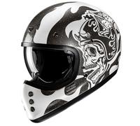 HJC V60 Flame Casque, noir-blanc, taille XL pour homme