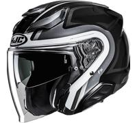 HJC, Casque Moto Jet F31 BASK Black White MC5, XS
