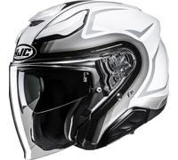 HJC, Casque Moto Jet F31 BASK White Silver MC10, XS