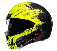 HJC i20 Furia Casque jet, noir-jaune, taille M pour homme