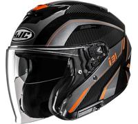 casque jet hjc i31 reno (mc7) - noir / gris / orange M