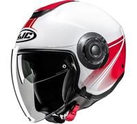 HJC, Casque Moto Jet i40N VISION White Red MC1, S