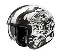 HJC Casque Moto Jet V31 Flame MC5 – Noir/Blanc Taille M Homme
