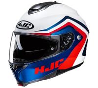 HJC C91N Nepos Casque, blanc-rouge-bleu, taille XL pour homme