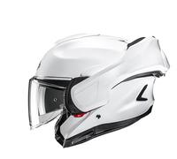 HJC, Casque Moto Modulable F100 UNI Pearl White, L