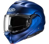 HJC, Casque Moto Modulable F100 UNI Semi Flat Metallic Blue, S