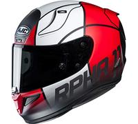 HJC Casque moto RPHA 11 QUINTAIN MC1SF, Noir/Blanc/Rouge, S