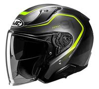 HJC RPHA 31 Kouv Casque jet, noir-gris-jaune, taille L pour homme