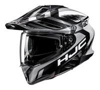 HJC RPHA 60 Quid Casque d’enduro, noir-blanc-argent, taille XS 54 55 pour homme