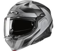 HJC Casque moto F100 BIOS MC5SF – Modulable Noir-Gris Taille S