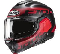 HJC F100 Hetal Casque, noir/rouge, Taille L (58/59)