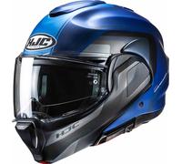 HJC F100 Reff Casque, bleu/noir/argent, Taille L (58/59)