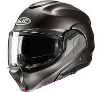 HJC, Casque Moto Modulable F100 UNI Semi Flat Titanium, S