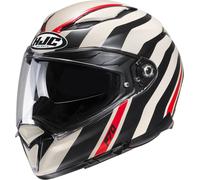 HJC F70 Galla Casque, Noir/Blanc/Rouge, Taille S (55/56)