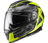HJC F70 Katra Casque, Jaune/camouflage, Taille XS (53/54)